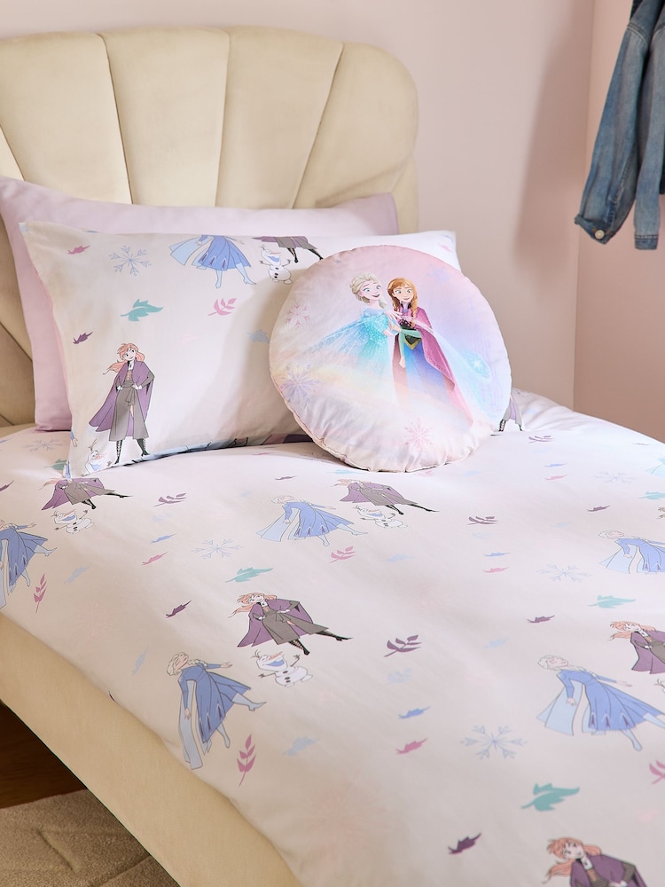 Pink Disney Frozen Duvet Cover and Pillowcase Set - Image 2 of 4