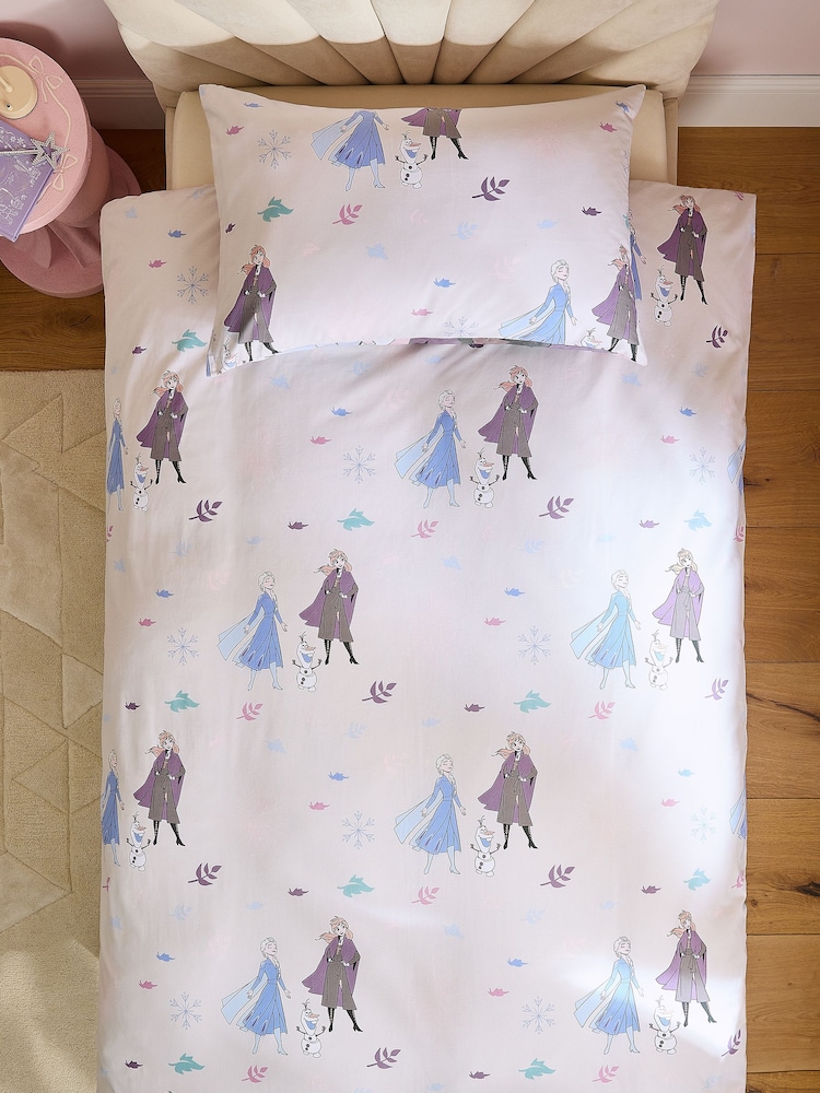 Pink Disney Frozen Duvet Cover and Pillowcase Set - Image 4 of 4