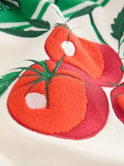 Red/Green Tomato Graphic Crew Neck Sweatshirt - Image 9 of 10