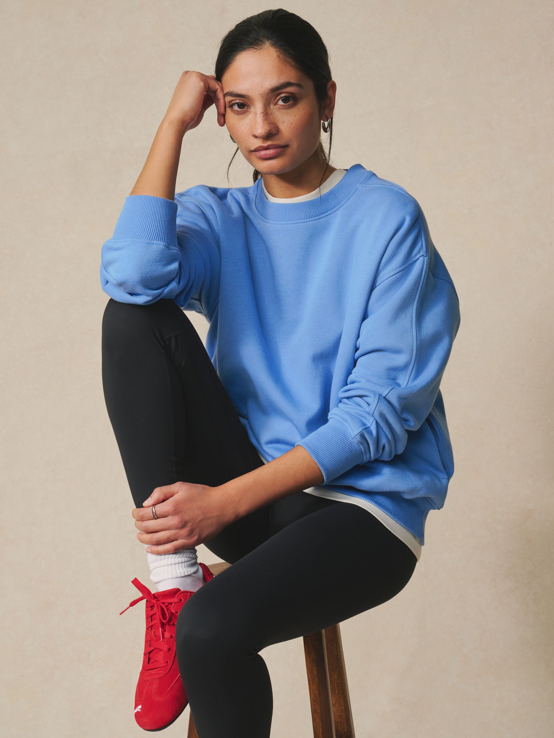 KG IS DEADSWEATSHIRT(ブルー) Lサイズ Buy Bright Blue Relaxed Fit Essentials Longline Sweatshirt with