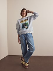 Grey License Frankie Thorpe Sausage Dog Graphic Sweatshirt - Image 2 of 8