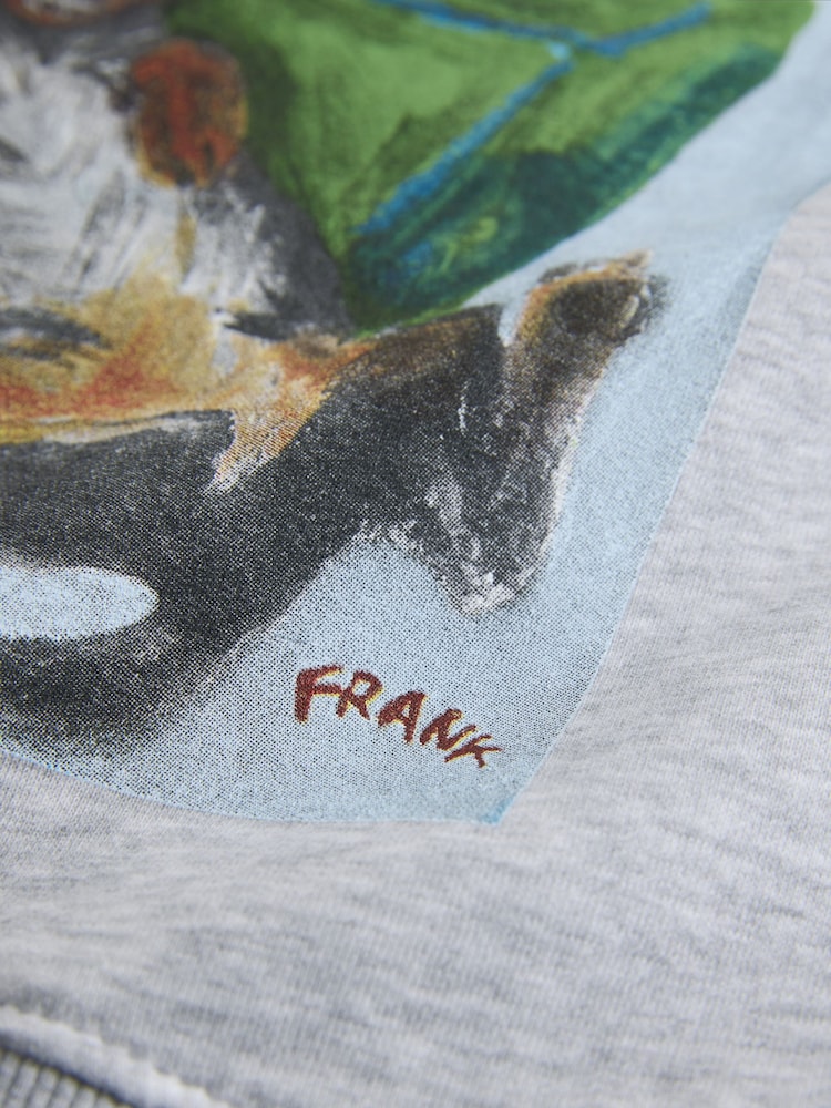 Grey License Frankie Thorpe Sausage Dog Graphic Sweatshirt - Image 8 of 8