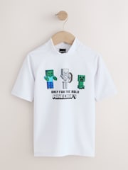 White Minecraft Rash Vest (3-16yrs) - Image 5 of 8