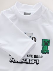White Minecraft Rash Vest (3-16yrs) - Image 7 of 8