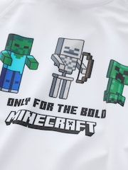 White Minecraft Rash Vest (3-16yrs) - Image 8 of 8