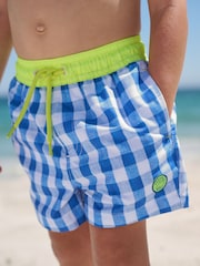 بلیو گنگھم - پرنٹ شدہ تیراکی کے شارٹس (3mths-7yrs) - تصویر 1 از 9