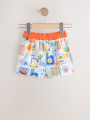 Orange/White Printed Swim Shorts 2 Pack (3mths-7yrs) - Image 6 of 9