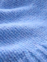 Leuchtend blaue 3D Tulpenblume - Grobstrickjacke mit weichem Griff - Bild 8 von 8