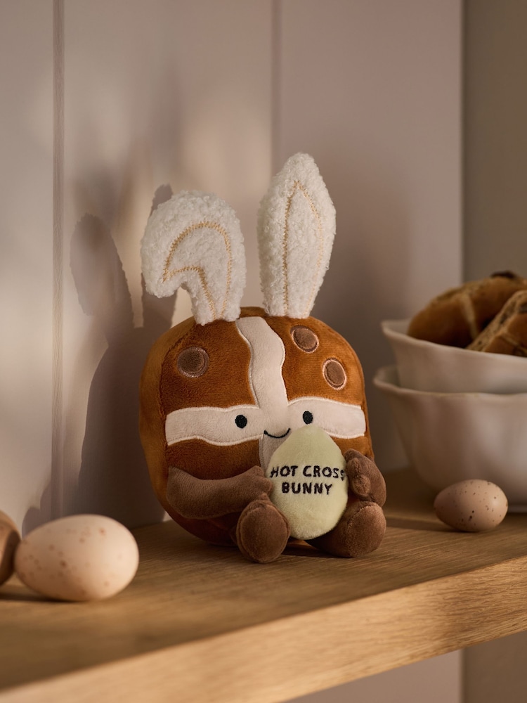 Easter Hot Cross Bunny Plush - Obraz 1 z 2