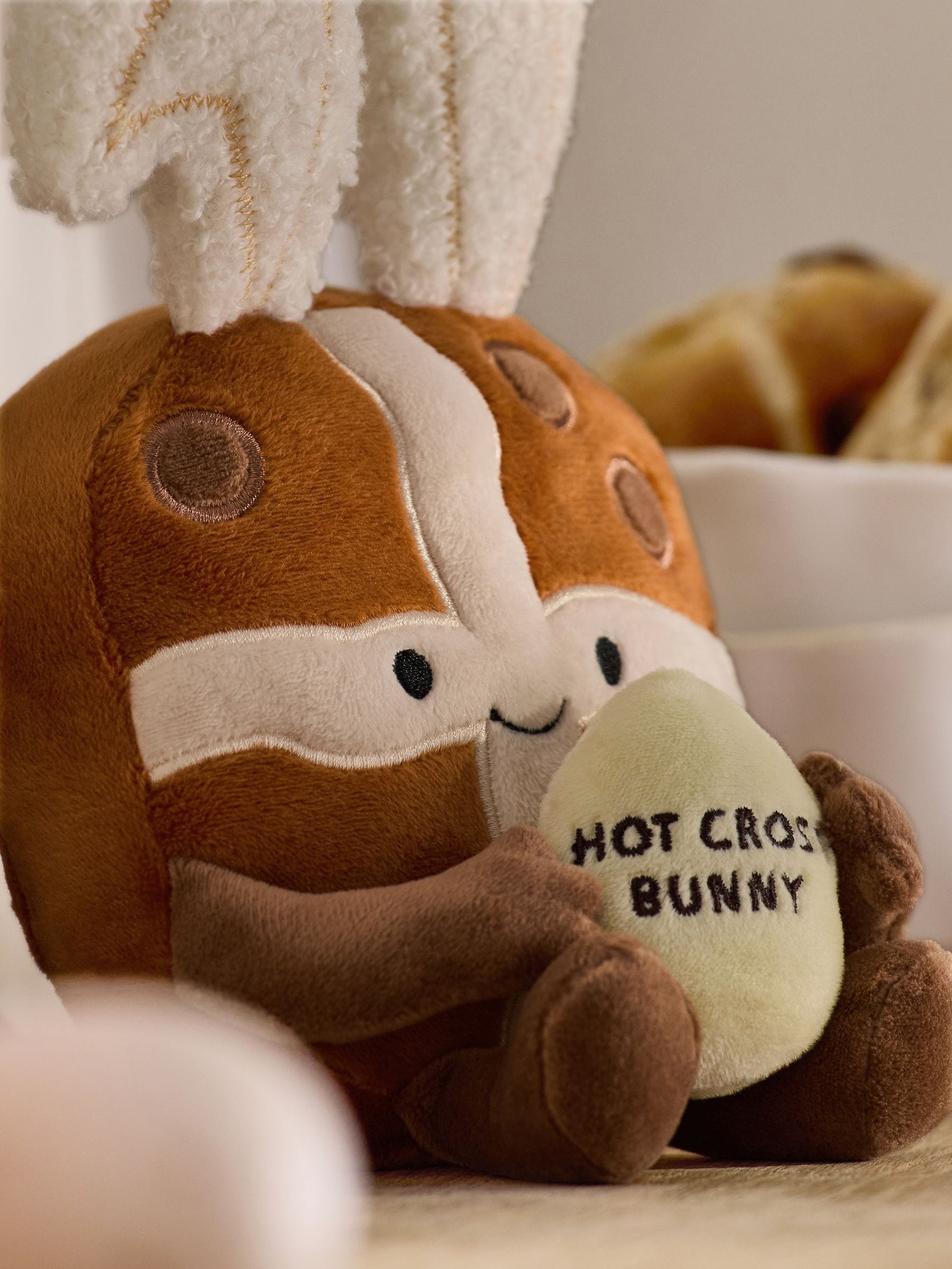 Buy Natural Easter Hot Cross Bun Soft Toy from Next USA