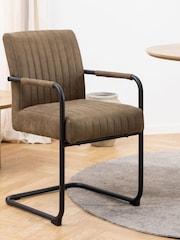 Actona Brown Adele Dining Chair Set of 2 - Image 2 of 6