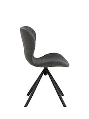 Actona Grey Batilda Swivel Dining Chair Set of 2 - Image 5 of 6