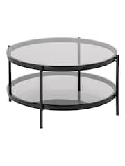Actona Black Bayonne Round Coffee Table Top - Image 4 of 5