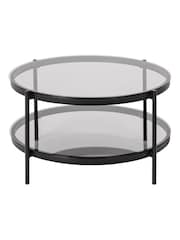 Actona Black Bayonne Round Coffee Table Top - Image 5 of 5