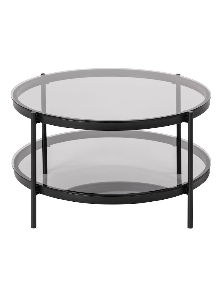 Actona Black Bayonne Round Coffee Table Top - Image 5 of 5
