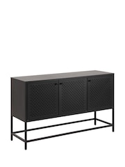 Actona Black Newcastle 3 Door Raised Sideboard - Image 3 of 6