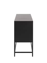 Actona Black Newcastle 3 Door Raised Sideboard - Image 6 of 6