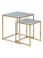 Actona White Alisma Nest of Tables - Image 2 of 5