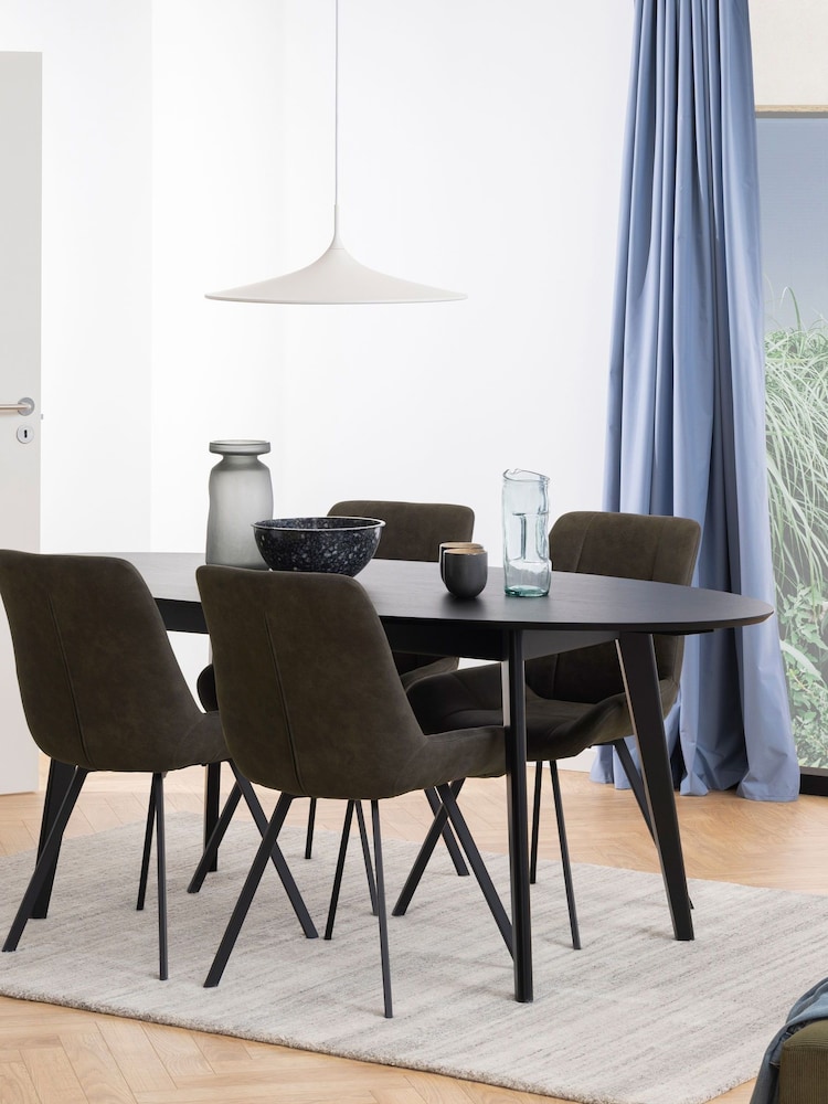 Actona Set of 2 Grey Waylor Dining Chairs - Image 1 of 6