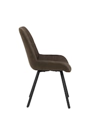 Actona Set of 2 Grey Waylor Dining Chairs - Image 5 of 6
