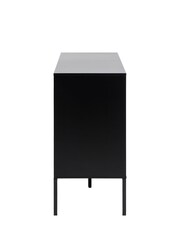 Actona Black Oak Seaford 1 Door 3 Drawer Small Sideboard - Image 6 of 6