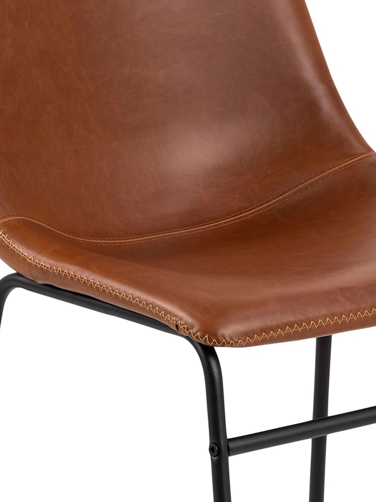 Actona Set of 2 Brown I_Oregon Dining Chairs - Image 6 of 6