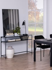 Actona Black Seaford Metal Console Table - Image 1 of 6