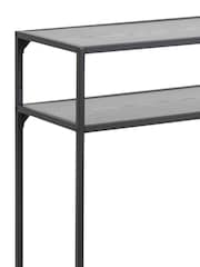 Actona Black Seaford Metal Console Table - Image 5 of 6