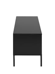 Actona Black Seaford 2 Door 1 Drawer TV Unit - Image 4 of 6