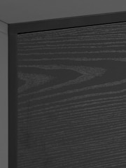 Actona Black Seaford 2 Door 1 Drawer TV Unit - Image 6 of 6
