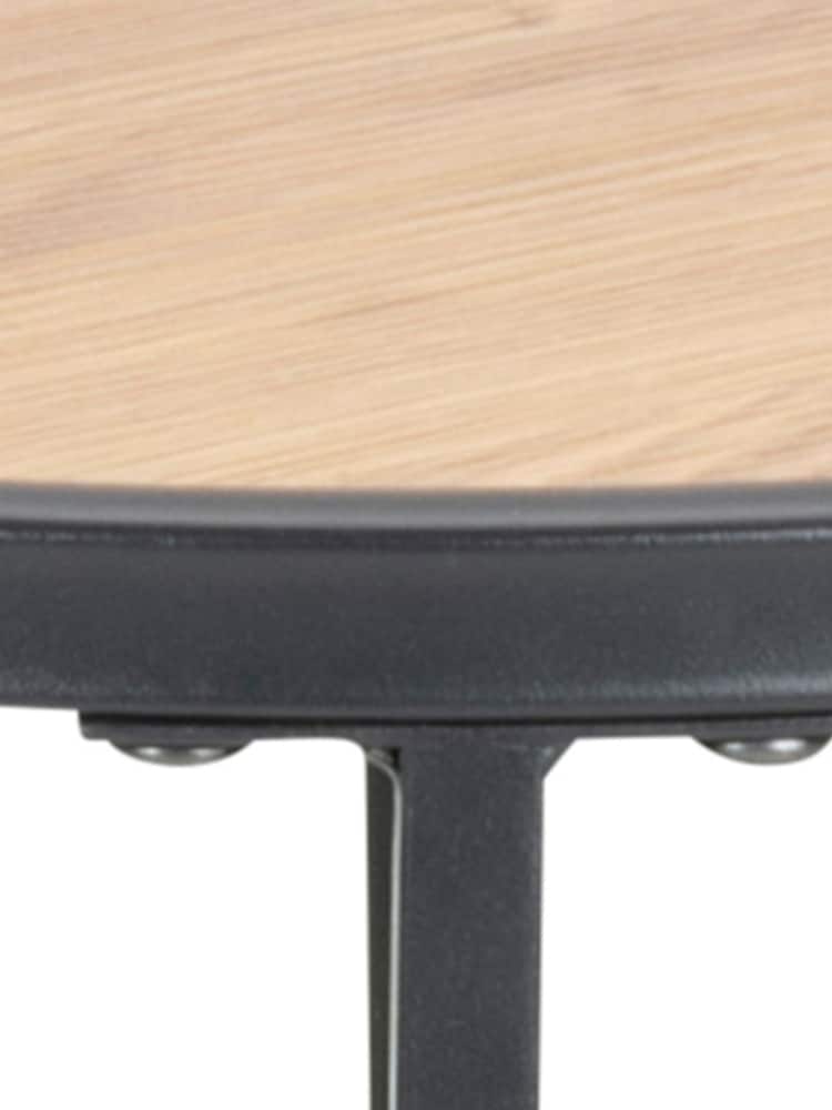 Actona Black Oak Seaford Metal Small Round Side Table - Image 6 of 6