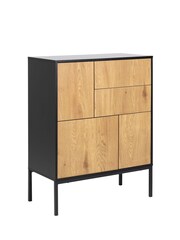 Actona Black Oak Seaford 3 Door 2 Drawer Sideboard - Image 3 of 6
