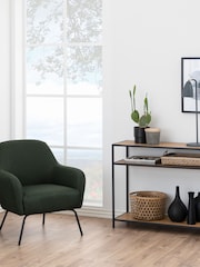 Actona Black Oak Seaford Console Table with 2 Shelves - Image 1 of 6