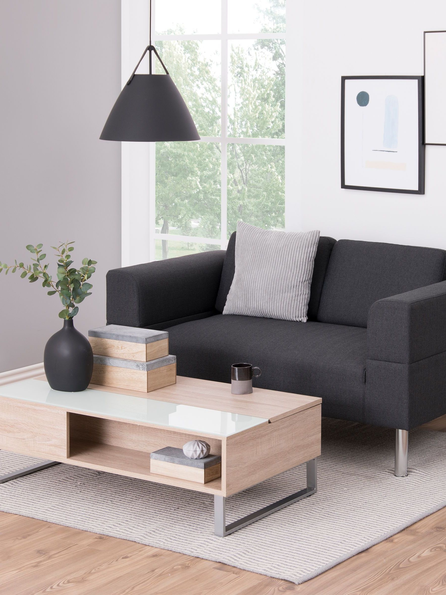 B&Q - Azalea Lift Up Coffee Table In Oak - Image 4