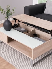 Actona Oak Azalea Lift Up Coffee Table - Image 2 of 6
