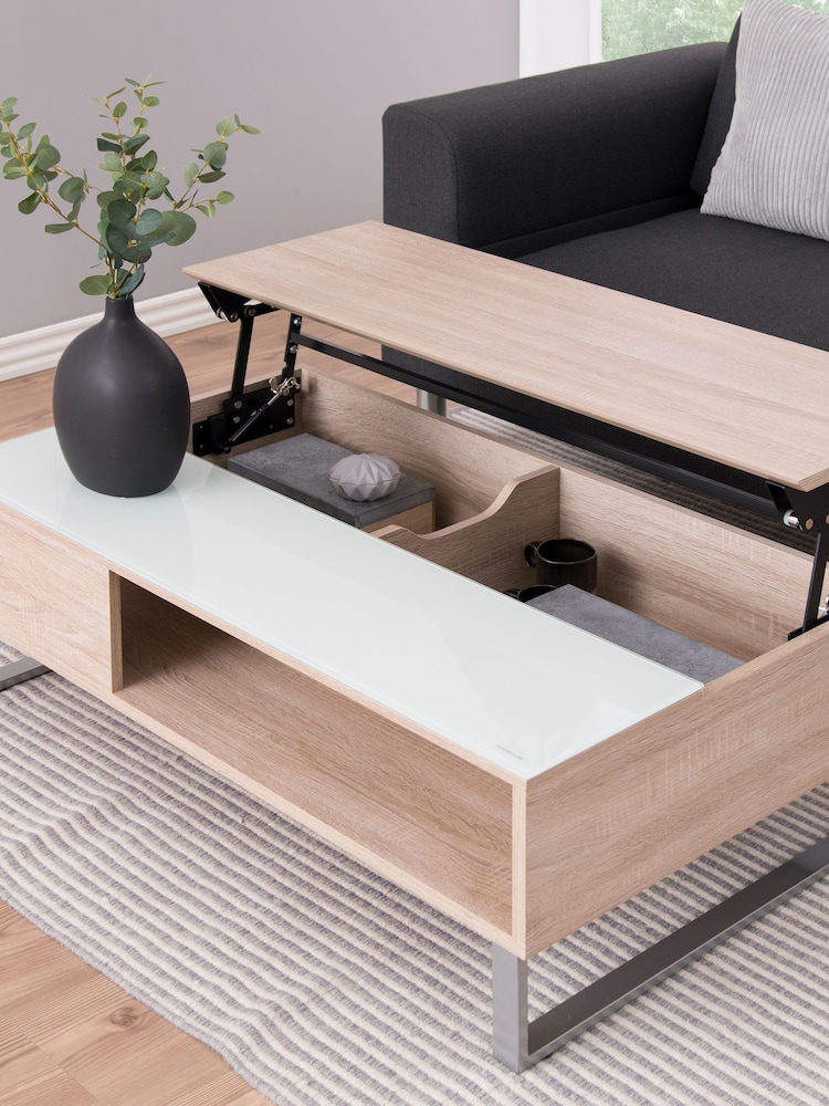 Actona Oak Azalea Lift Up Coffee Table - Image 2 of 6
