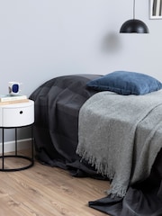 Actona White Polo Round Bedside Table - Image 1 of 6