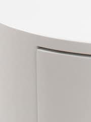 Actona White Polo Round Bedside Table - Image 6 of 6