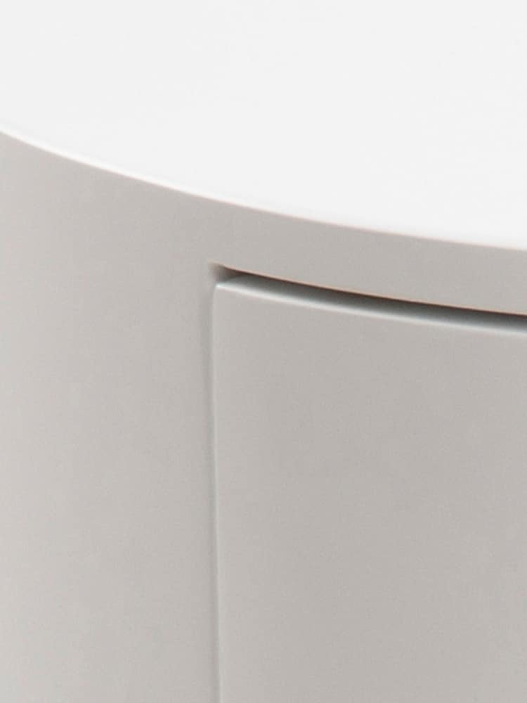Actona White Polo Round Bedside Table - Image 6 of 6