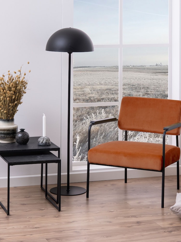Actona Set of 2 Black Infinity Nest of Tables - Image 2 of 6