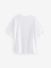 White Oversized Bow Graphic 100% Cotton T-Shirt (3-16yrs) - Image 3 of 5