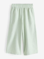 Mint Green Long Wide Pull On Short Trousers - Image 1 of 1