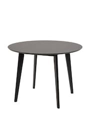 Actona Black Roxby 4 Seater Compact Round Dining Table - Image 3 of 6