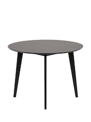 Actona Black Roxby 4 Seater Compact Round Dining Table - Image 5 of 6