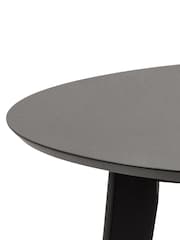 Actona Black Roxby 4 Seater Compact Round Dining Table - Image 6 of 6