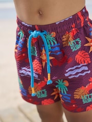 Orange Short Sleeve Sunsafe Rash Vest and Swim Shorts Set (3mths-7yrs) - Image 5 of 9