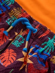 Orange Short Sleeve Sunsafe Rash Vest and Swim Shorts Set (3mths-7yrs) - Image 9 of 9