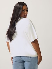 Yours Curve White Limited Je T Aime T-Shirt - Image 3 of 5