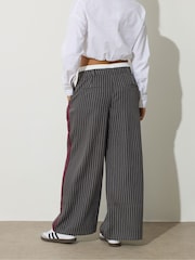 PixieGirl Petite Grey Boxer Pin Sidestripe Trousers - Image 3 of 5