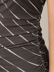 Long Tall Sally Natural Diagonal Stripe Cowl Top - Image 5 of 6
